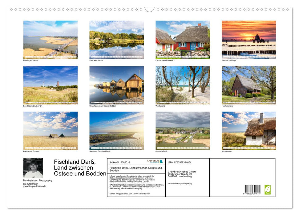 Fischland Darß, Land zwischen Ostsee und Bodden (CALVENDO Wandkalender 2027)