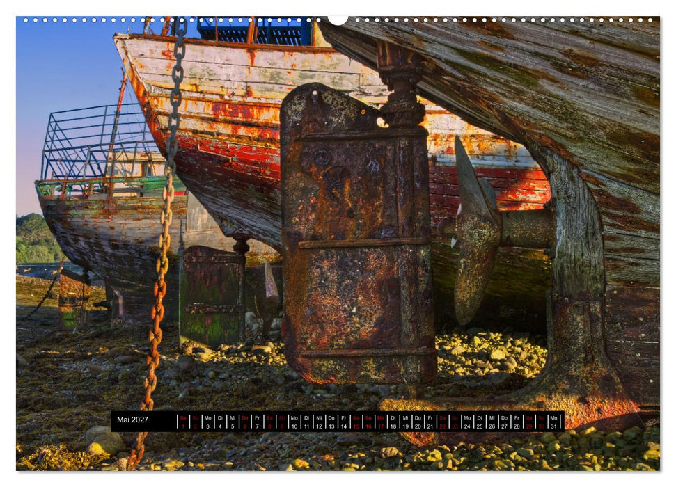 Schiffsfriedhöfe in der Bretagne (CALVENDO Wandkalender 2027)