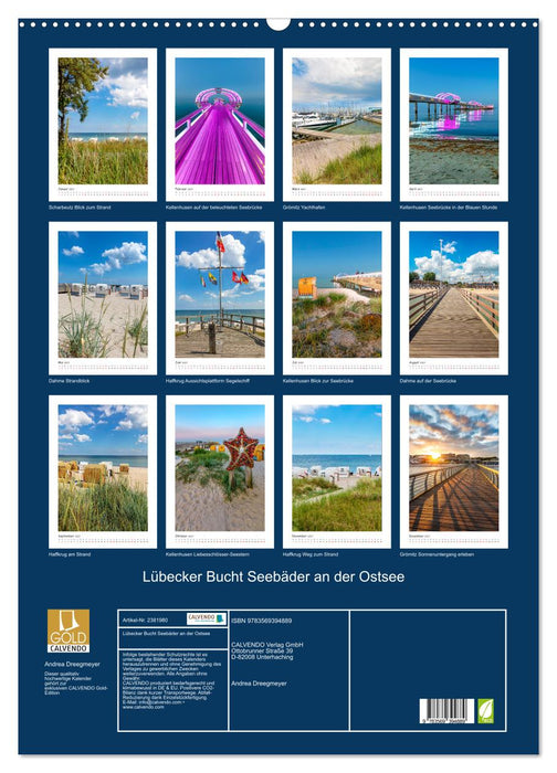 Lübecker Bucht Seebäder an der Ostsee (CALVENDO Wandkalender 2027)