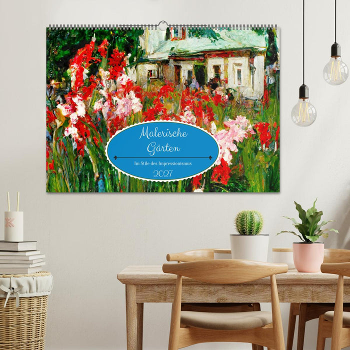 Malerische Gärten - Im Stile des Impressionismus (CALVENDO Wandkalender 2027)