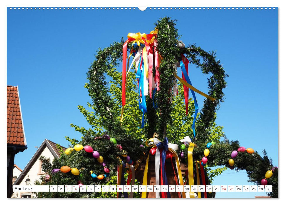 Liebliche Bergstraße - Burgen, Wein und Fachwerk (CALVENDO Wandkalender 2027)