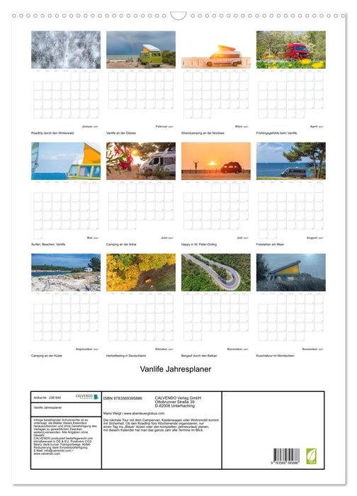 Vanlife Jahresplaner (CALVENDO Wandkalender 2027)