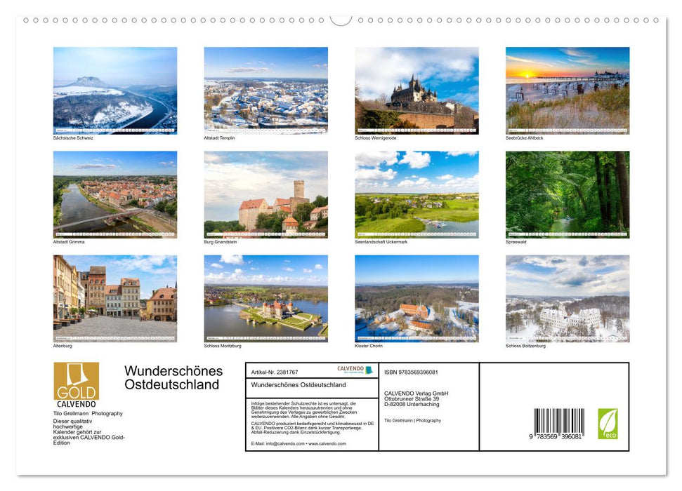 Wunderschönes Ostdeutschland (CALVENDO Premium Wandkalender 2027)