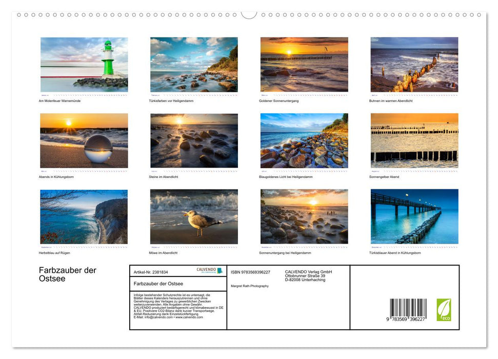 Farbzauber der Ostsee (CALVENDO Premium Wandkalender 2027)
