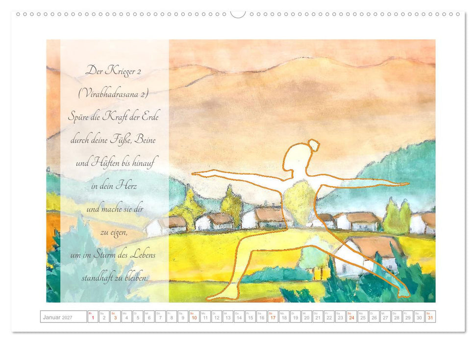 Yoga Elementarkräfte - Yoga Asanas zu den vier Elementen (CALVENDO Premium Wandkalender 2027)