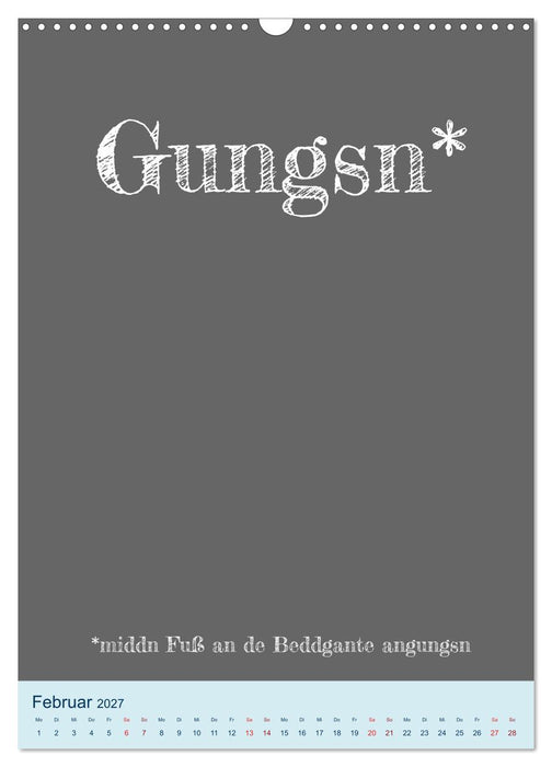 Ningelnäsorum! Mundart und Dialekt Kalender Sachsen (CALVENDO Wandkalender 2027)