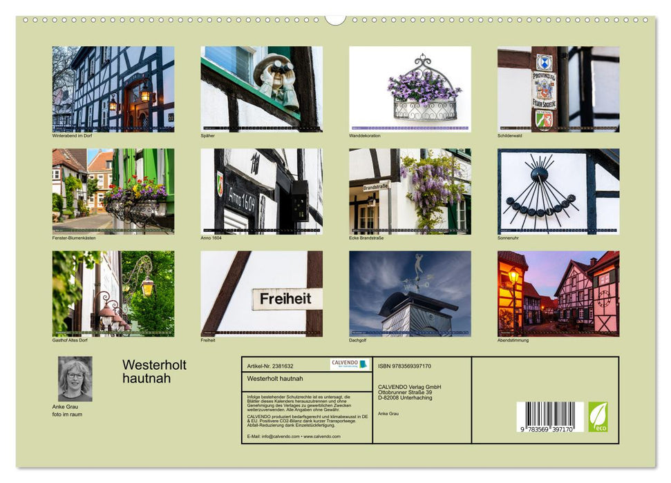 Westerholt hautnah (CALVENDO Premium Wandkalender 2027)