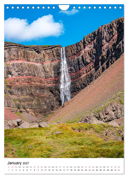 ICELAND, Most Scenic Earth Landscapes, Nature Wonders (CALVENDO Monthly Calendar 2027)