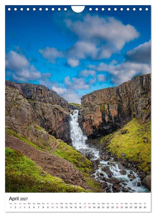 ICELAND, Most Scenic Earth Landscapes, Nature Wonders (CALVENDO Monthly Calendar 2027)