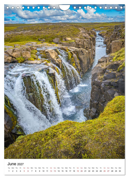 ICELAND, Most Scenic Earth Landscapes, Nature Wonders (CALVENDO Monthly Calendar 2027)
