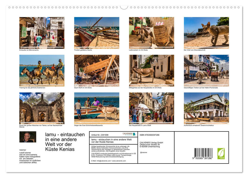 lamu - eintauchen in eine andere Welt vor der Küste Kenias (CALVENDO Premium Wandkalender 2027)