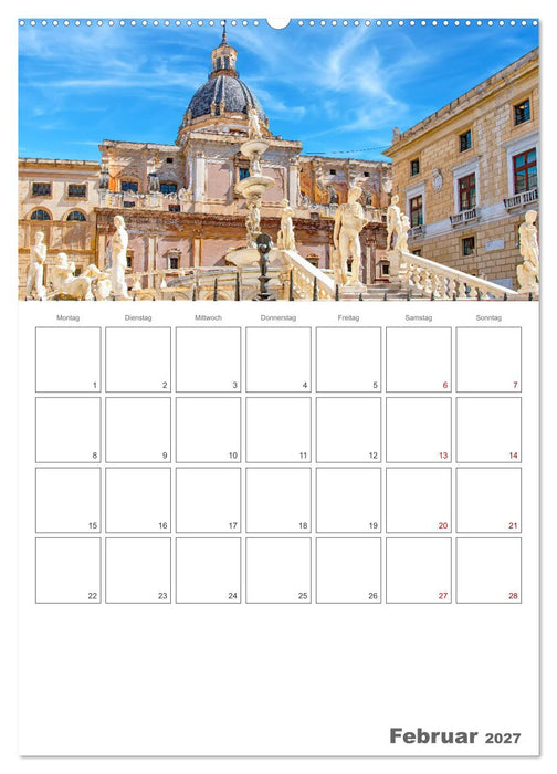 Palermo - Reiseziel auf Sizilien (CALVENDO Premium Wandkalender 2027)