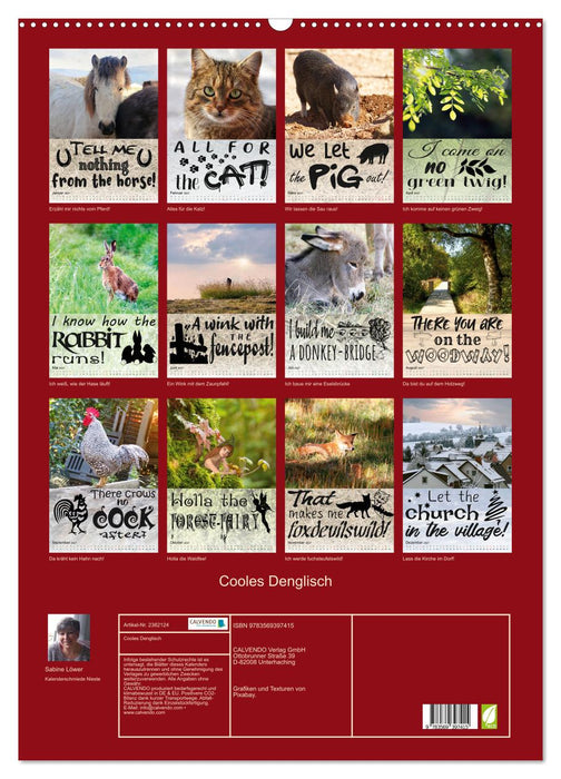 Cooles Denglisch (CALVENDO Wandkalender 2027)