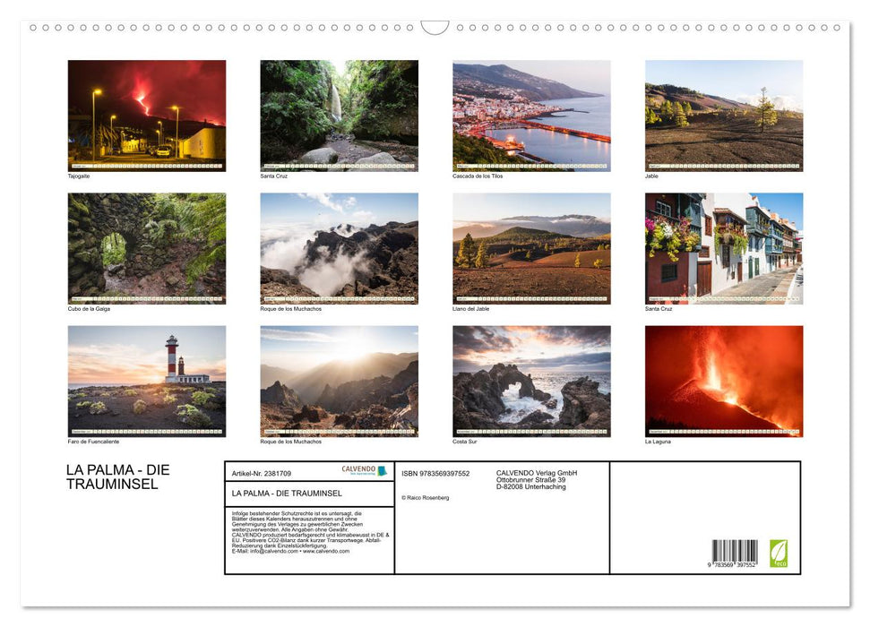 LA PALMA - DIE TRAUMINSEL (CALVENDO Wandkalender 2027)