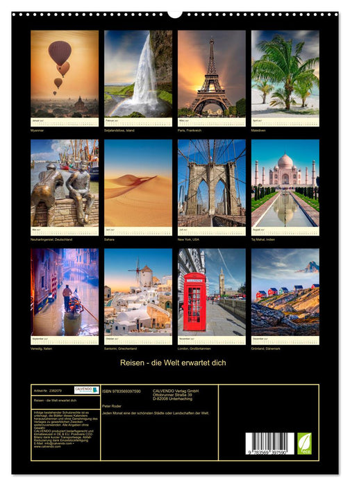 Reisen - die Welt erwartet dich (CALVENDO Premium Wandkalender 2027)