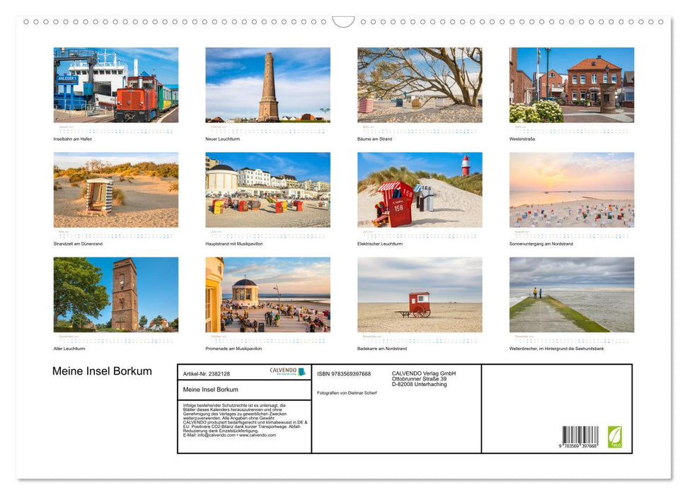 Meine Insel Borkum (CALVENDO Wandkalender 2027)