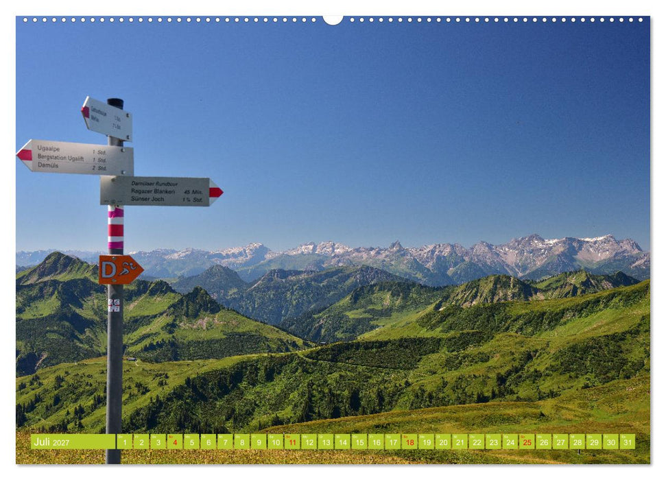 Ein Sommertag in Damüls (CALVENDO Premium Wandkalender 2027)