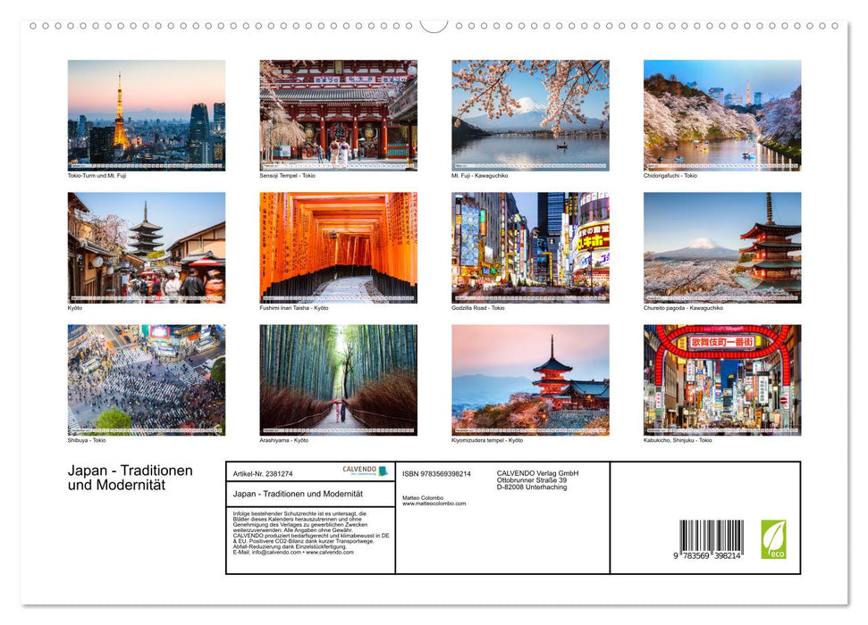 Japan - Traditionen und Modernität (CALVENDO Premium Wandkalender 2027)