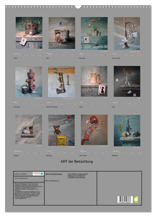 ART der Betrachtung (CALVENDO Wandkalender 2027)