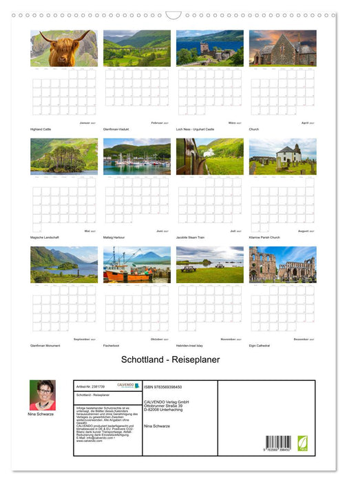 Schottland - Reiseplaner (CALVENDO Wandkalender 2027)