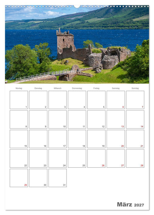 Schottland - Reiseplaner (CALVENDO Wandkalender 2027)