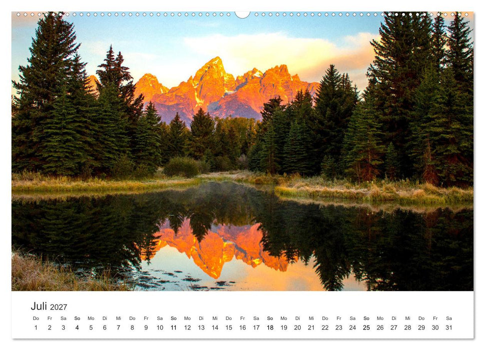 Wyoming - Der Bundesstaat der großen Ebenen. (CALVENDO Premium Wandkalender 2027)