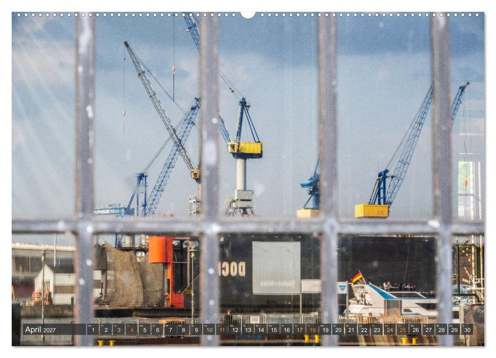 Die Hafenstadt Hamburg im Spiegel (CALVENDO Wandkalender 2027)