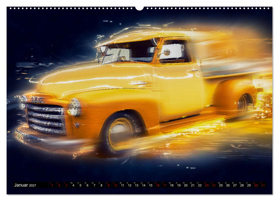 US Muscle Cars Legendäre Amerikanische Traumwagen (CALVENDO Wandkalender 2027)