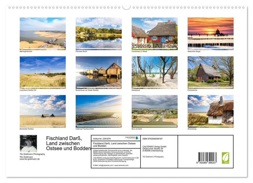 Fischland Darß, Land zwischen Ostsee und Bodden (CALVENDO Premium Wandkalender 2027)