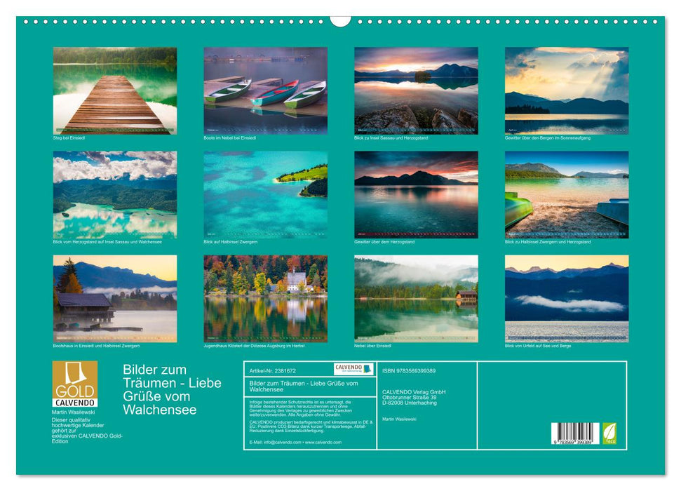 Bilder zum Träumen - Liebe Grüße vom Walchensee (CALVENDO Wandkalender 2027)