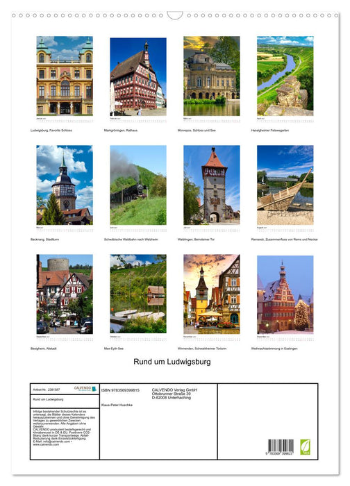 Rund um Ludwigsburg (CALVENDO Wandkalender 2027)