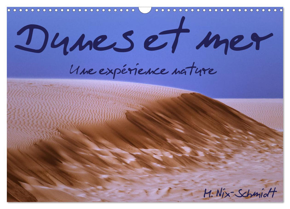 Dunes et mer - Une expérience nature (CALVENDO Calendrier mensuel 2027)
