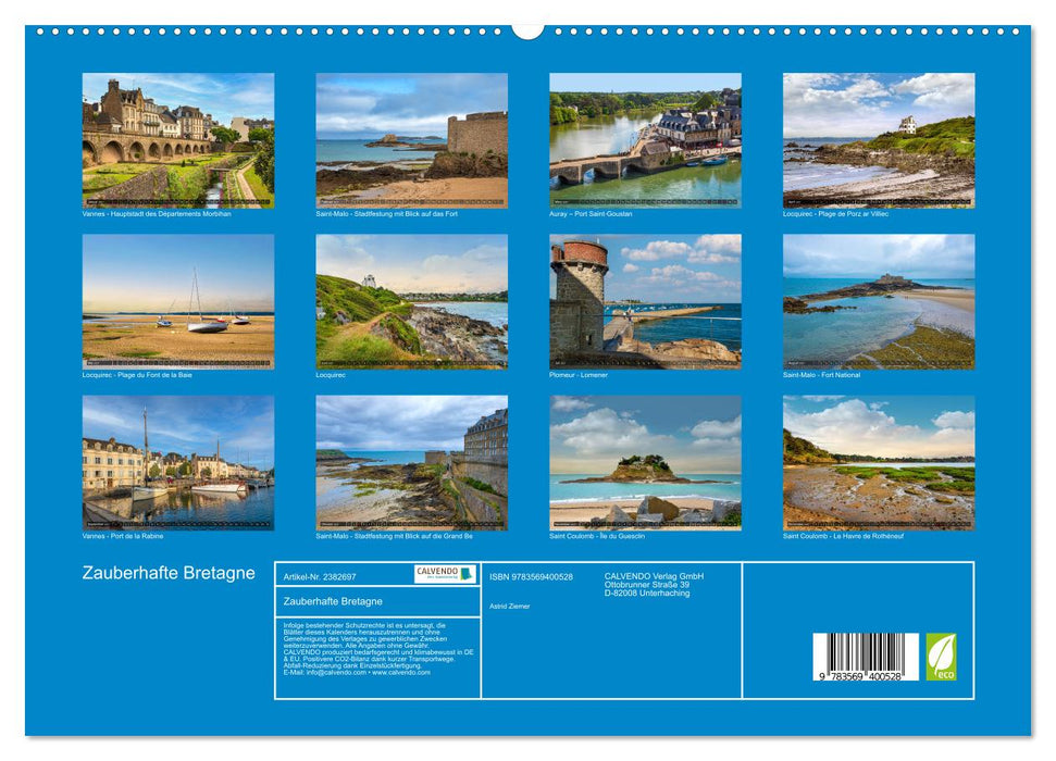 Zauberhafte Bretagne (CALVENDO Premium Wandkalender 2027)