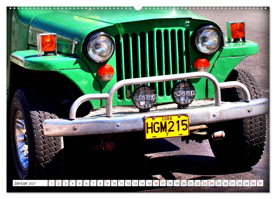 Willys Station Wagon - Ein Taxi mit Kultstatus in Kuba (CALVENDO Wandkalender 2027)