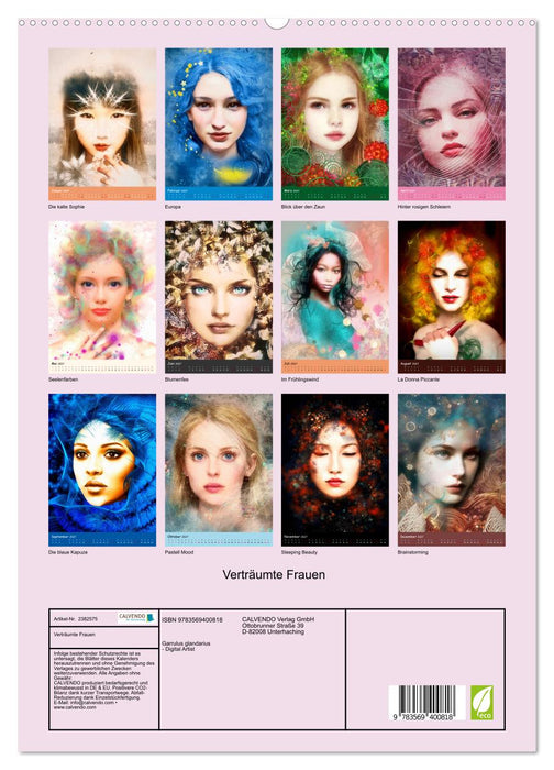 Verträumte Frauen (CALVENDO Premium Wandkalender 2027)