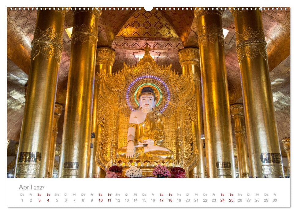 BUDDHA - Im Reich der Achtsamkeit (CALVENDO Premium Wandkalender 2027)