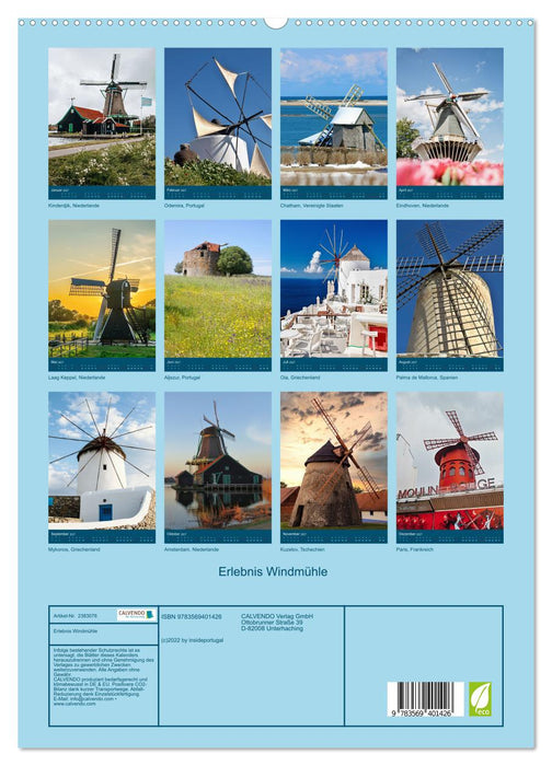 Erlebnis Windmühle (CALVENDO Premium Wandkalender 2027)