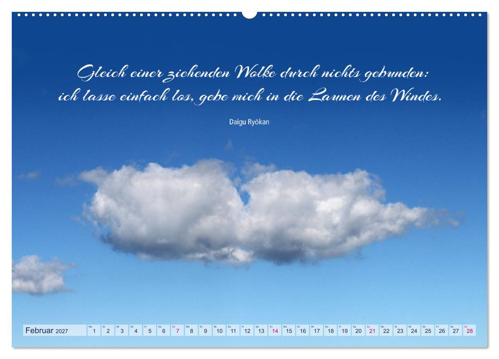 Die Wolken: "Schauspieler der Lüfte" (CALVENDO Wandkalender 2027)