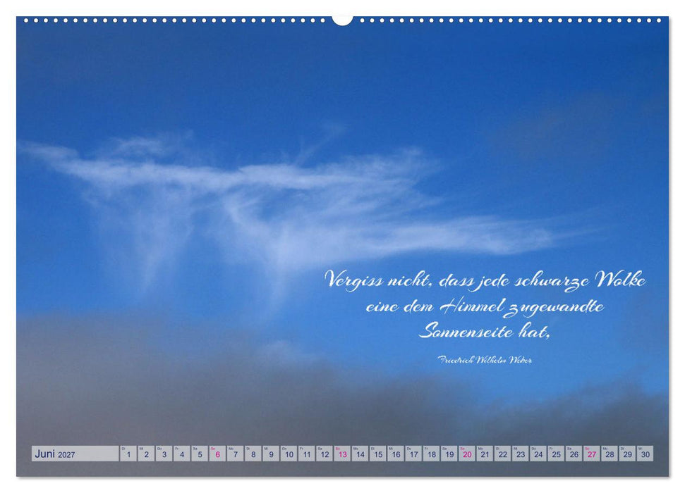 Die Wolken: "Schauspieler der Lüfte" (CALVENDO Wandkalender 2027)