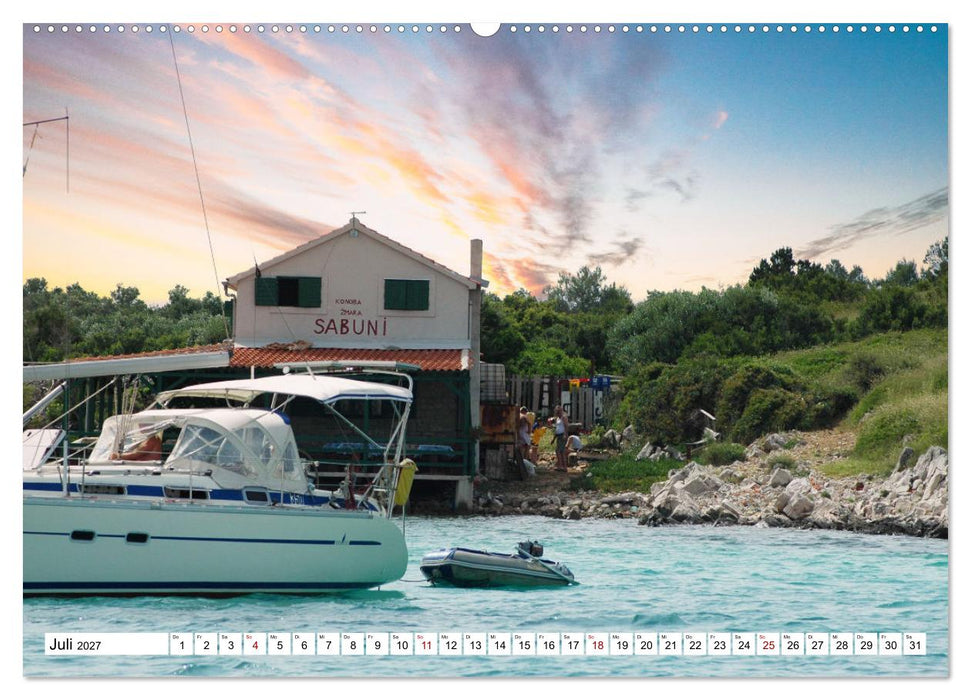 Segelparadies Kroatien (CALVENDO Premium Wandkalender 2027)