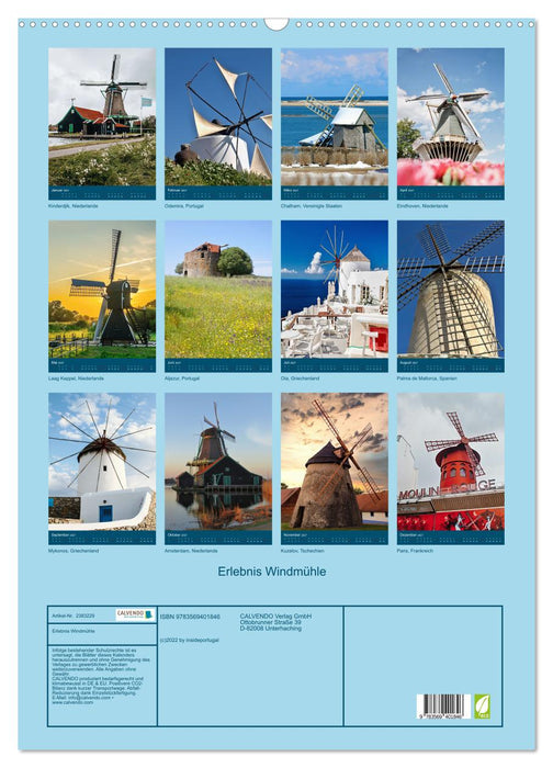 Erlebnis Windmühle (CALVENDO Wandkalender 2027)