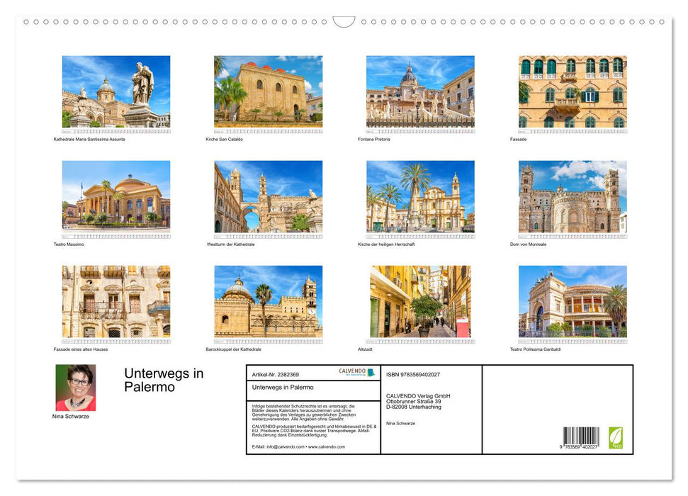 Unterwegs in Palermo (CALVENDO Wandkalender 2027)