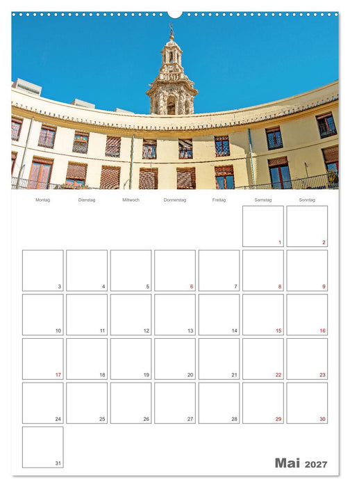 Valencia - Reiseplaner (CALVENDO Premium Wandkalender 2027)