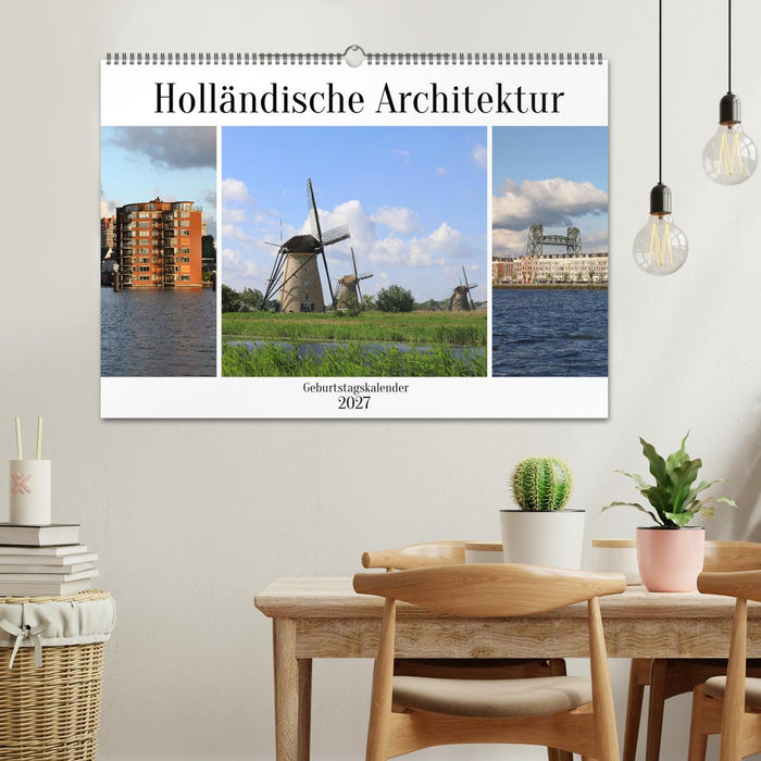 Holländische Architektur Geburtstagskalender (CALVENDO Wandkalender 2027)