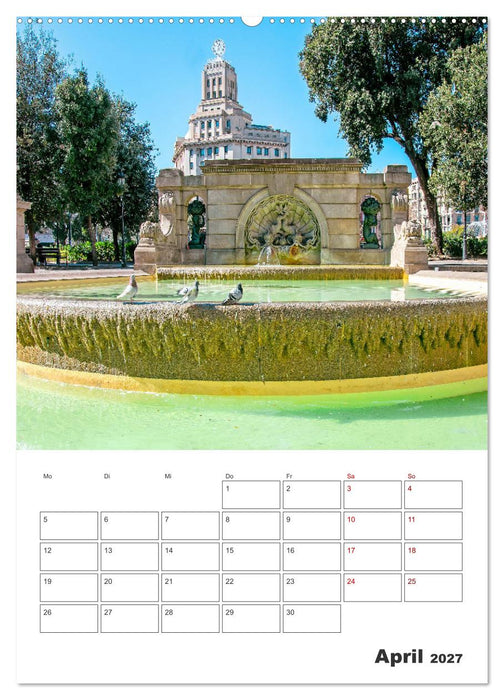 Barcelona - Urlaubsplaner (CALVENDO Premium Wandkalender 2027)