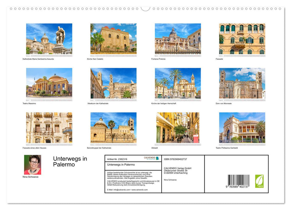 Unterwegs in Palermo (CALVENDO Premium Wandkalender 2027)