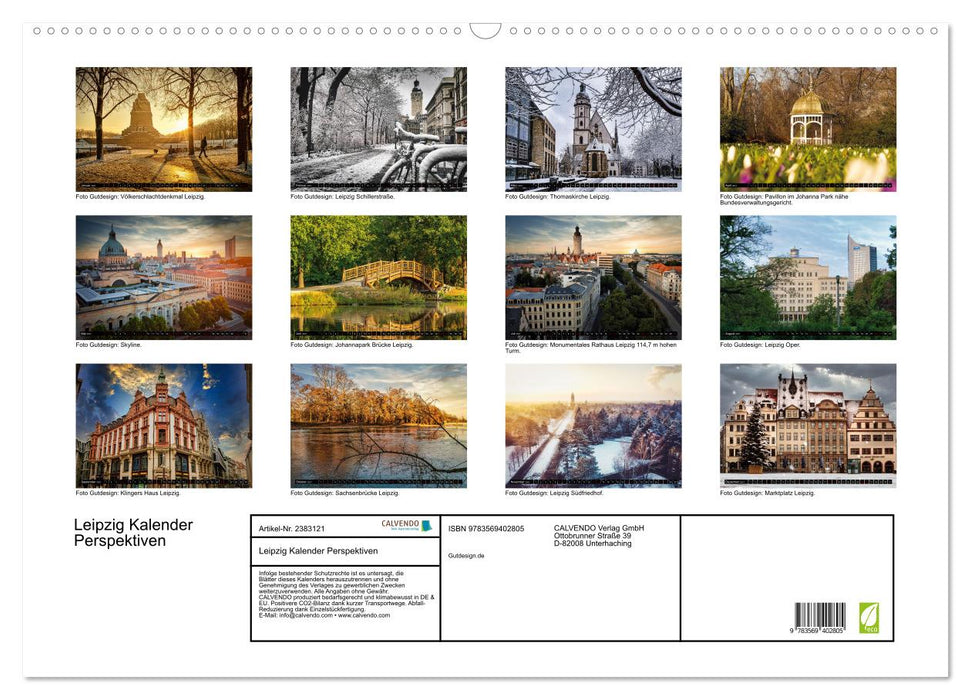 Leipzig Kalender Perspektiven (CALVENDO Wandkalender 2027)