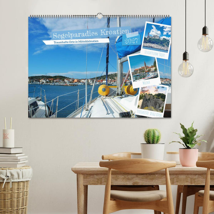 Segelparadies Kroatien (CALVENDO Wandkalender 2027)