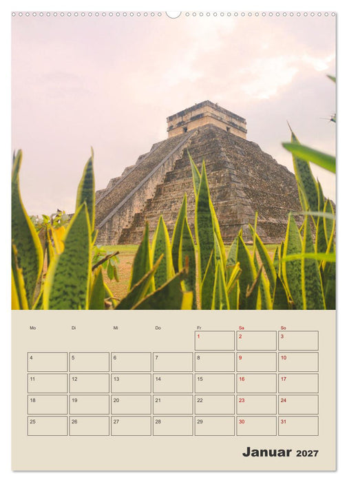 Mexiko Yucatán Terminplaner (CALVENDO Premium Wandkalender 2027)