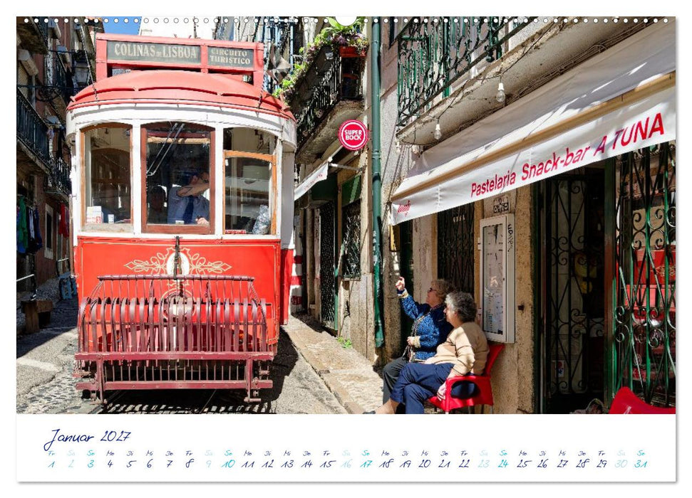 Lissabon per Tram (CALVENDO Wandkalender 2027)